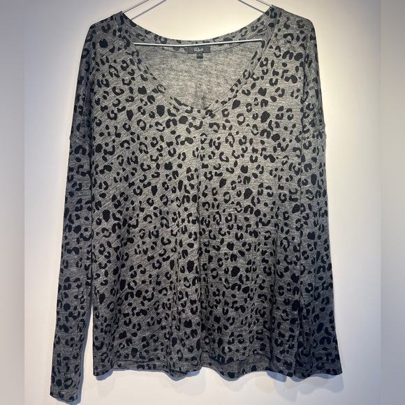 RAILS Sami Charcoal Leopard Print Linen Lyocell Sz Large - Picture 5 of 12